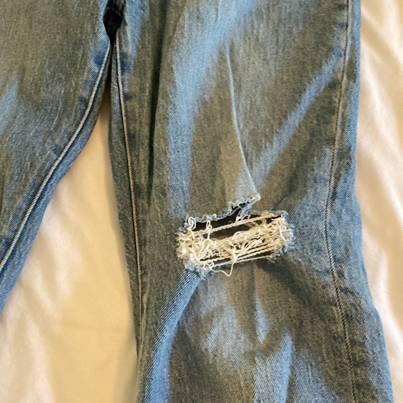 Madewell perfect vintage raw hem straight leg jean size 27 petite - Picture 3 of 5